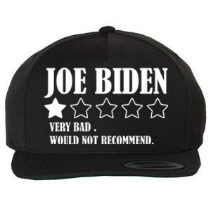 Joe Biden One Star Review Very Bad Would Not Recommend Wool Snapback Cap