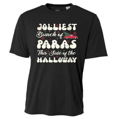 Jolliest Bunch Of Paras This Side Of The Hallway Xmas Cooling Performance Crew T-Shirt