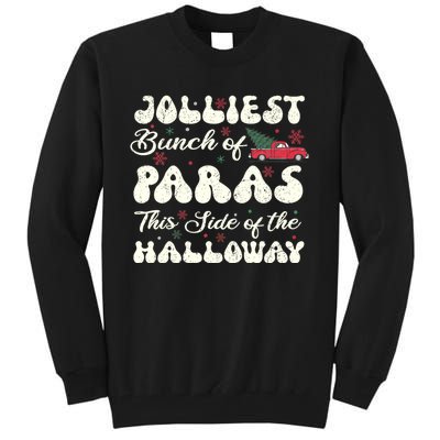 Jolliest Bunch Of Paras This Side Of The Hallway Xmas Tall Sweatshirt