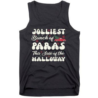 Jolliest Bunch Of Paras This Side Of The Hallway Xmas Tank Top