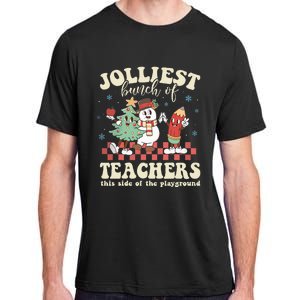 Jolliest Bunch Of Teachers This Side Of The Playground Xmas  Adult ChromaSoft Performance T-Shirt