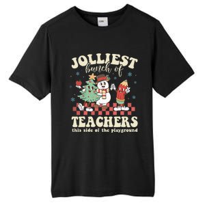 Jolliest Bunch Of Teachers This Side Of The Playground Xmas  Tall Fusion ChromaSoft Performance T-Shirt