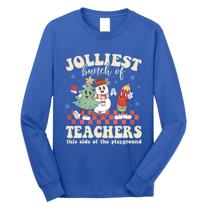 Jolliest Bunch Of Teachers This Side Of The Playground Xmas  Long Sleeve Shirt