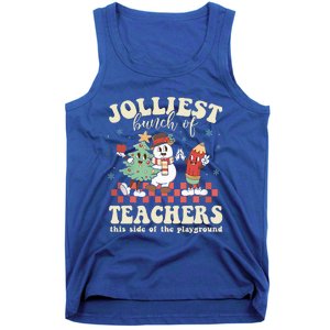 Jolliest Bunch Of Teachers This Side Of The Playground Xmas  Tank Top