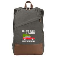 Jolliest Bunch Of Teachers This Side Of The Hallway Cotton Canvas Backpack