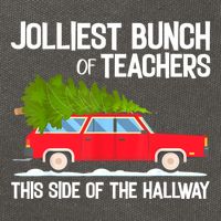 Jolliest Bunch Of Teachers This Side Of The Hallway Cotton Canvas Backpack