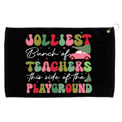 Jolliest Bunch Of Teachers The Side Of The Playground Grommeted Golf Towel