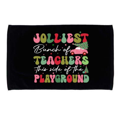 Jolliest Bunch Of Teachers The Side Of The Playground Microfiber Hand Towel