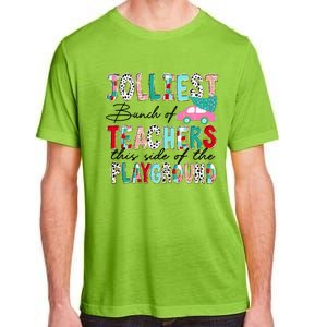 Jolliest Bunch Of Teachers This Side Of The Playground Xmas Adult ChromaSoft Performance T-Shirt