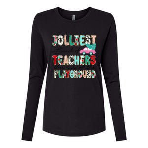 Jolliest Bunch Of Teachers This Side Of The Playground Xmas Womens Cotton Relaxed Long Sleeve T-Shirt