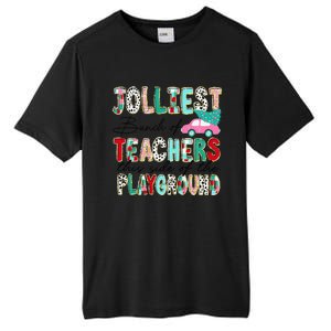 Jolliest Bunch Of Teachers This Side Of The Playground Xmas Tall Fusion ChromaSoft Performance T-Shirt