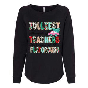 Jolliest Bunch Of Teachers This Side Of The Playground Xmas Womens California Wash Sweatshirt