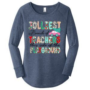 Jolliest Bunch Of Teachers This Side Of The Playground Xmas Women's Perfect Tri Tunic Long Sleeve Shirt