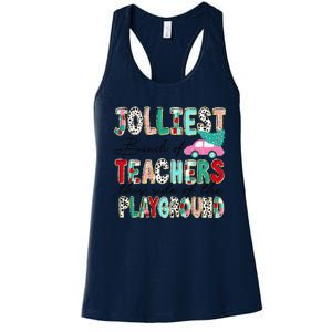 Jolliest Bunch Of Teachers This Side Of The Playground Xmas Women's Racerback Tank