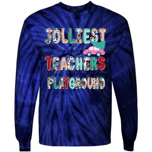 Jolliest Bunch Of Teachers This Side Of The Playground Xmas Tie-Dye Long Sleeve Shirt