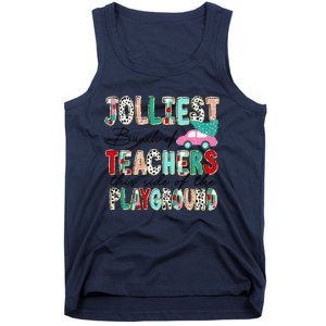 Jolliest Bunch Of Teachers This Side Of The Playground Xmas Tank Top