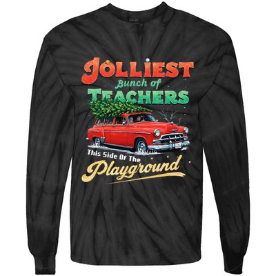 Jolliest Bunch Of Teachers This Side Of The Hallway Tie-Dye Long Sleeve Shirt