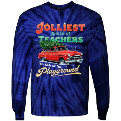 Jolliest Bunch Of Teachers This Side Of The Hallway Tie-Dye Long Sleeve Shirt