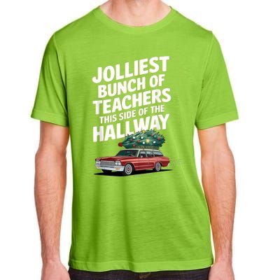 Jolliest Bunch Of Teachers This Side Of The Hallway Xmas Adult ChromaSoft Performance T-Shirt