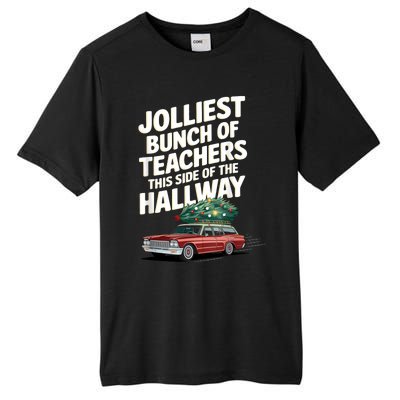 Jolliest Bunch Of Teachers This Side Of The Hallway Xmas Tall Fusion ChromaSoft Performance T-Shirt