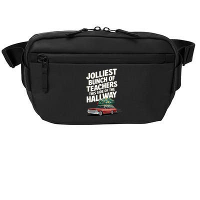 Jolliest Bunch Of Teachers This Side Of The Hallway Xmas Crossbody Pack