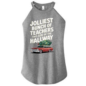 Jolliest Bunch Of Teachers This Side Of The Hallway Xmas Women's Perfect Tri Rocker Tank