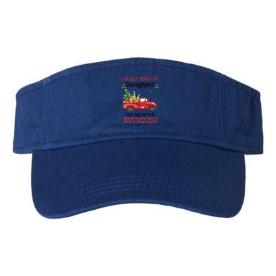 Jolliest Bunch Of Caregivers This Side Of Nuthourse Xmas Funny Gift Valucap Bio-Washed Visor