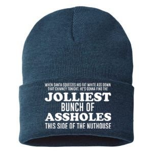 Jolliest Bunch Of Aholes Sustainable Knit Beanie