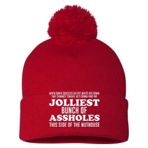 Jolliest Bunch Of Aholes Pom Pom 12in Knit Beanie