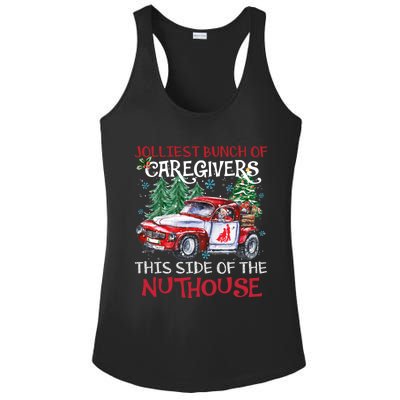 Jolliest Bunch Of Caregivers This Side Of The Nuthouse Xmas Great Gift Ladies PosiCharge Competitor Racerback Tank