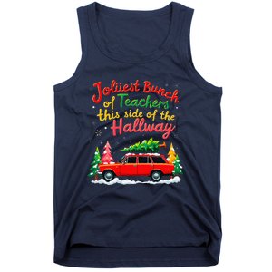 Jolliest Bunch Of Teachers This Side Of The Hallway Xmas Tank Top