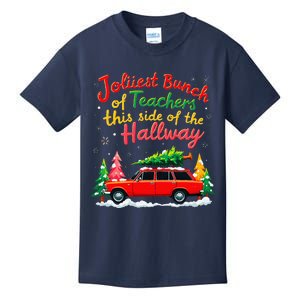 Jolliest Bunch Of Teachers This Side Of The Hallway Xmas Kids T-Shirt