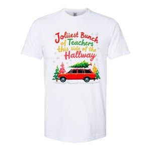 Jolliest Bunch Of Teachers This Side Of The Hallway Xmas Softstyle CVC T-Shirt