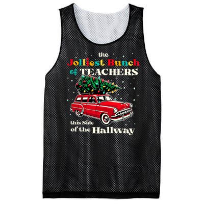 Jolliest Bunch Of Teachers This Side Of The Hallway Teacher Mesh Reversible Basketball Jersey Tank