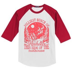 Jolliest Bunch Of Assholes This Side Of The Nuthouse Kids Colorblock Raglan Jersey