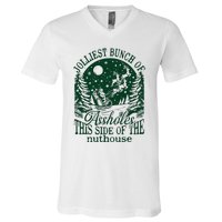 Jolliest Bunch Of Assholes This Side Of The Nuthouse V-Neck T-Shirt