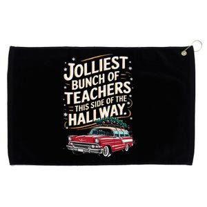 Jolliest Bunch Of Teachers This Side Of The Hallway Grommeted Golf Towel