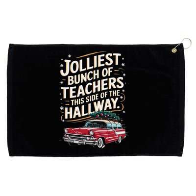 Jolliest Bunch Of Teachers This Side Of The Hallway Grommeted Golf Towel