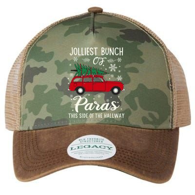 Jolliest Bunch Of Paras This Side Of The Hallway Xmas Legacy Tie Dye Trucker Hat