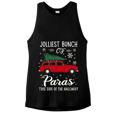 Jolliest Bunch Of Paras This Side Of The Hallway Xmas Ladies PosiCharge Tri-Blend Wicking Tank