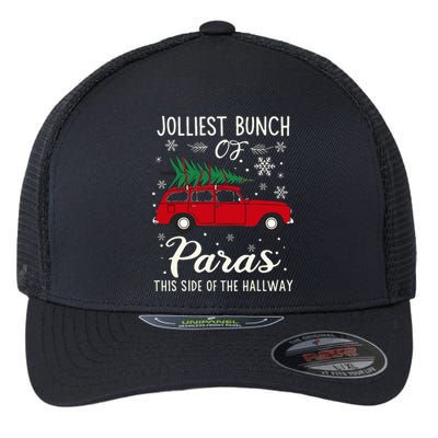 Jolliest Bunch Of Paras This Side Of The Hallway Xmas Flexfit Unipanel Trucker Cap