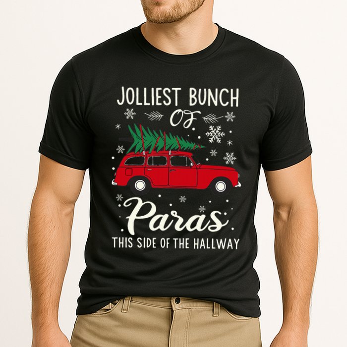 Jolliest Bunch Of Paras This Side Of The Hallway Xmas Cooling Performance Crew T-Shirt