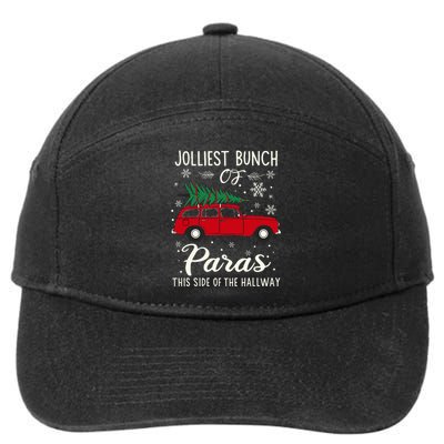 Jolliest Bunch Of Paras This Side Of The Hallway Xmas 7-Panel Snapback Hat