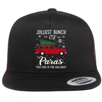 Jolliest Bunch Of Paras This Side Of The Hallway Xmas Flat Bill Trucker Hat