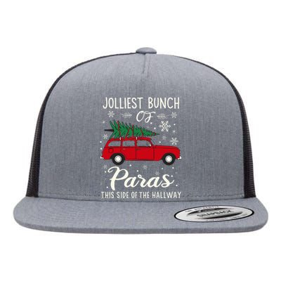 Jolliest Bunch Of Paras This Side Of The Hallway Xmas Flat Bill Trucker Hat