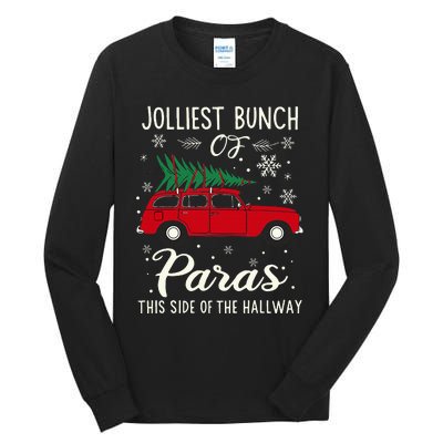 Jolliest Bunch Of Paras This Side Of The Hallway Xmas Tall Long Sleeve T-Shirt