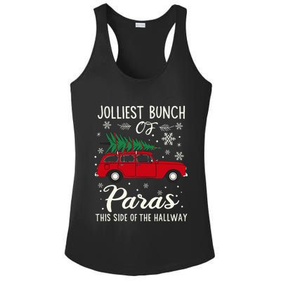 Jolliest Bunch Of Paras This Side Of The Hallway Xmas Ladies PosiCharge Competitor Racerback Tank