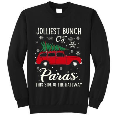 Jolliest Bunch Of Paras This Side Of The Hallway Xmas Tall Sweatshirt