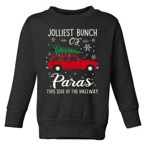 Jolliest Bunch Of Paras This Side Of The Hallway Xmas Toddler Sweatshirt