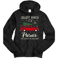 Jolliest Bunch Of Paras This Side Of The Hallway Xmas Tie Dye Hoodie